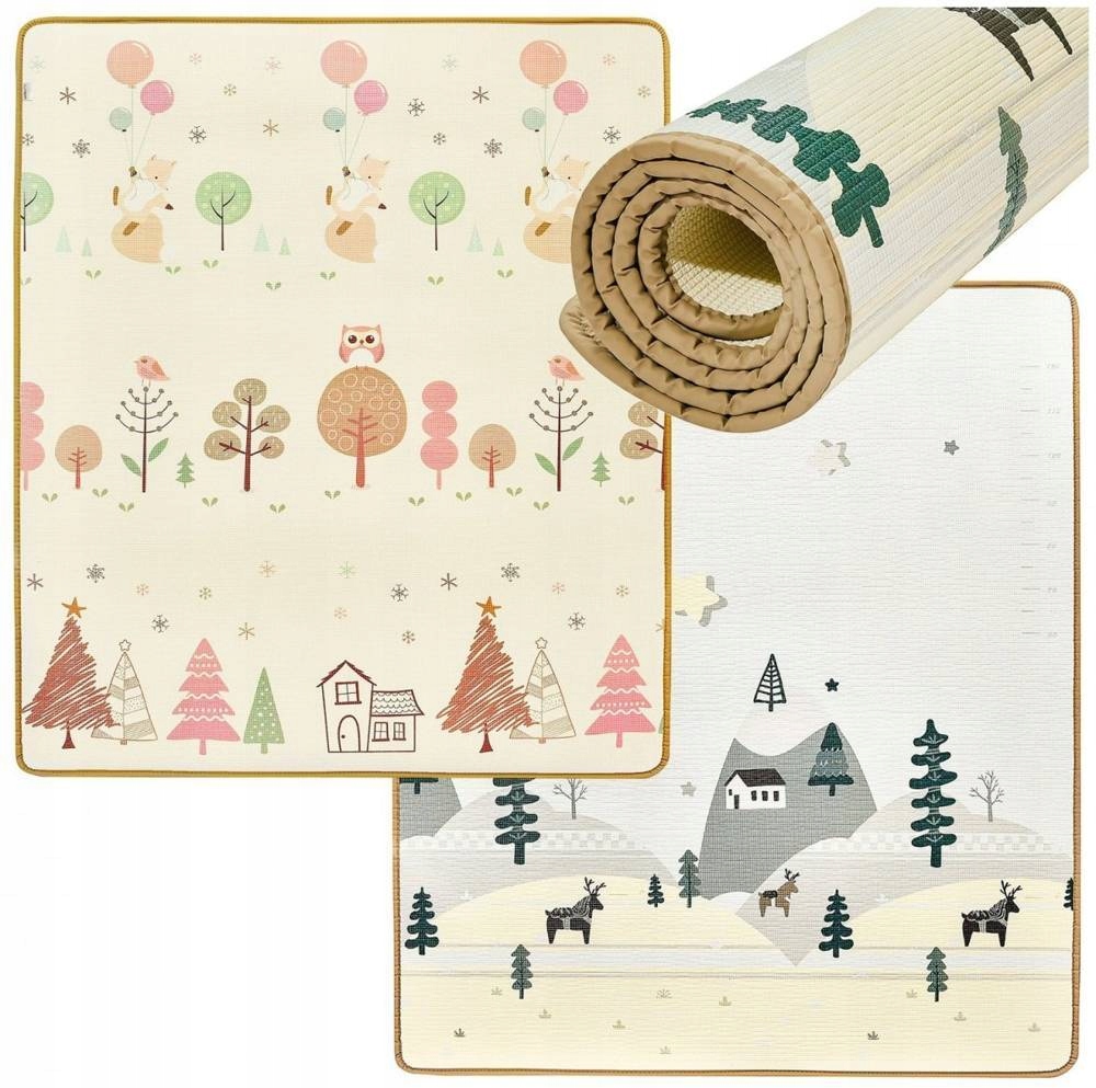 

Duża Składana Mata Piankowa Dla Dzieci 180x150 cm