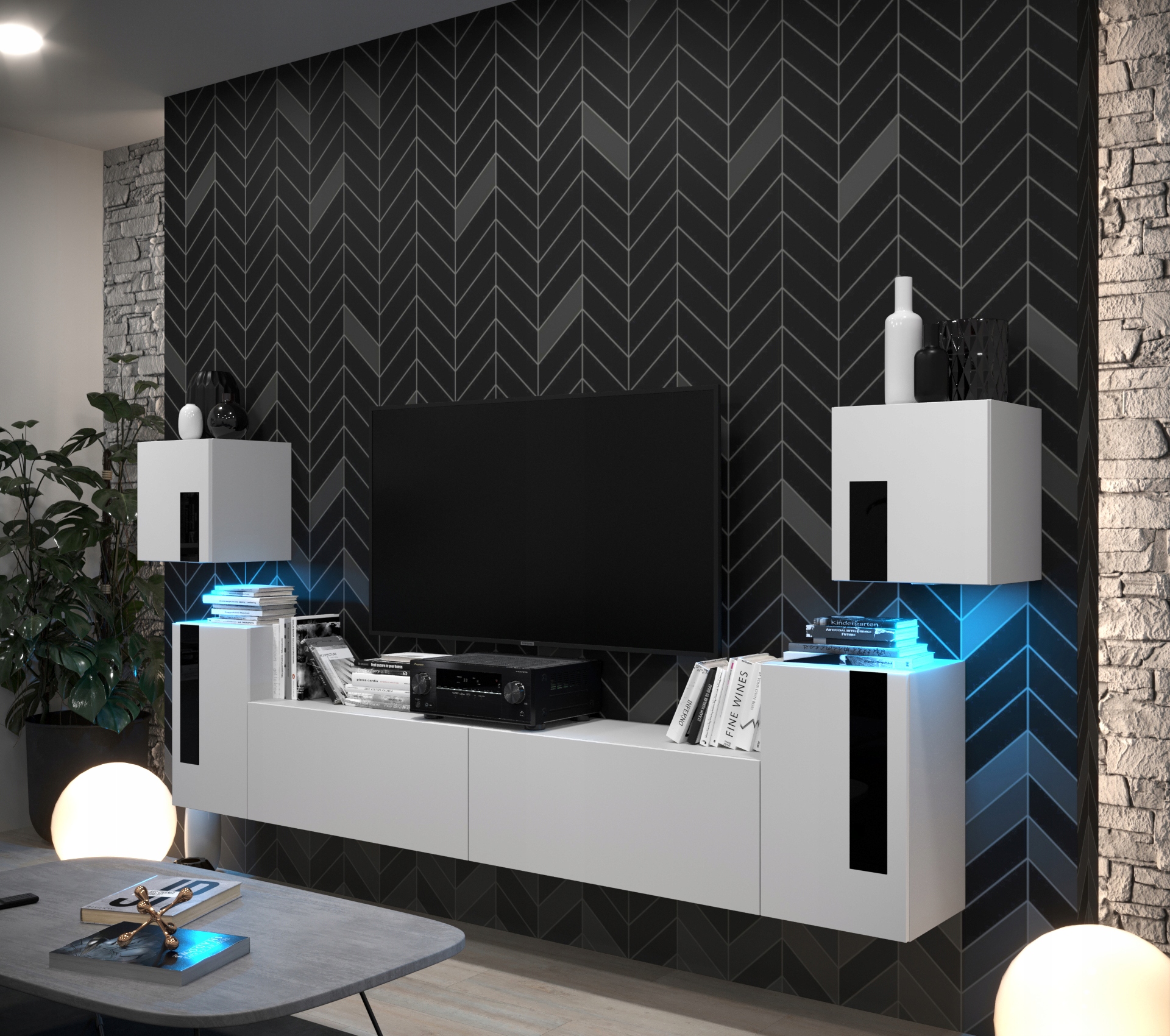 Meblościanka Do Salonu Zestaw Mebli Mat C86 1A