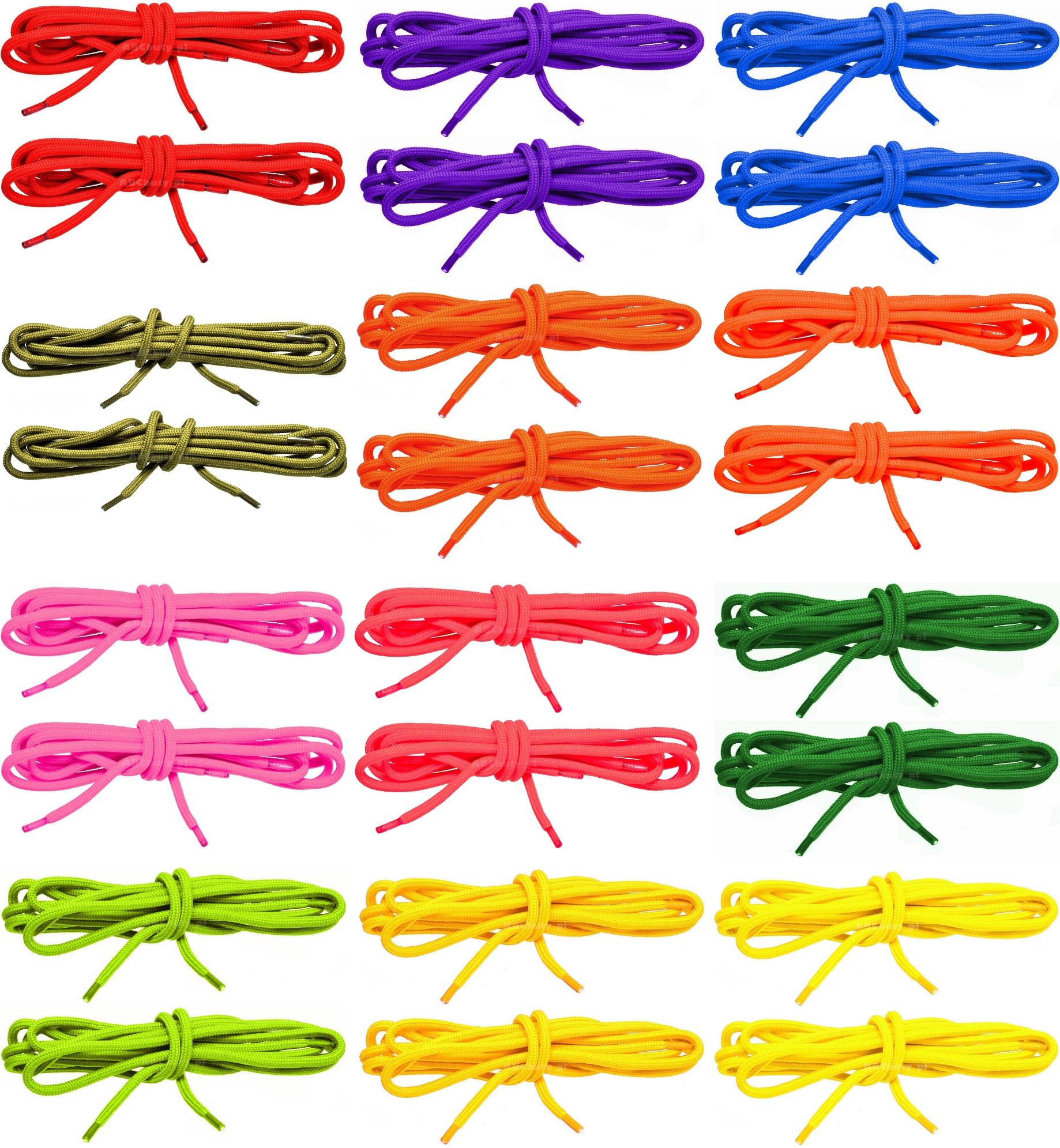 G12-44 ŻÓŁTE SZNUROWADŁA DO BUTÓW SPORTOWYCH 120cm Model SZNURÓWKI DO ADIDASÓW TRAMPEK TENISÓWEK