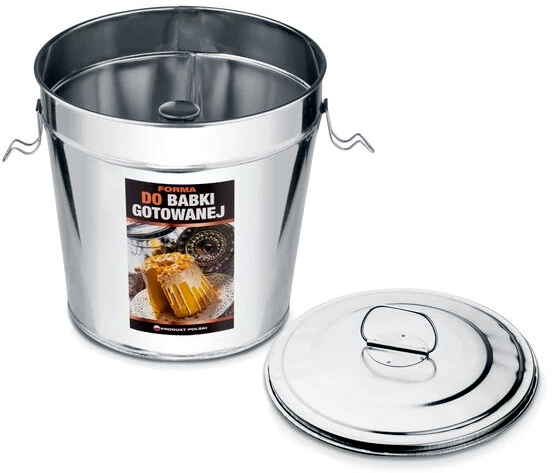 Forma do babki gotowanej - blacha + przepis na babkę Wielkanocną - 2,3 L Marka Dihome