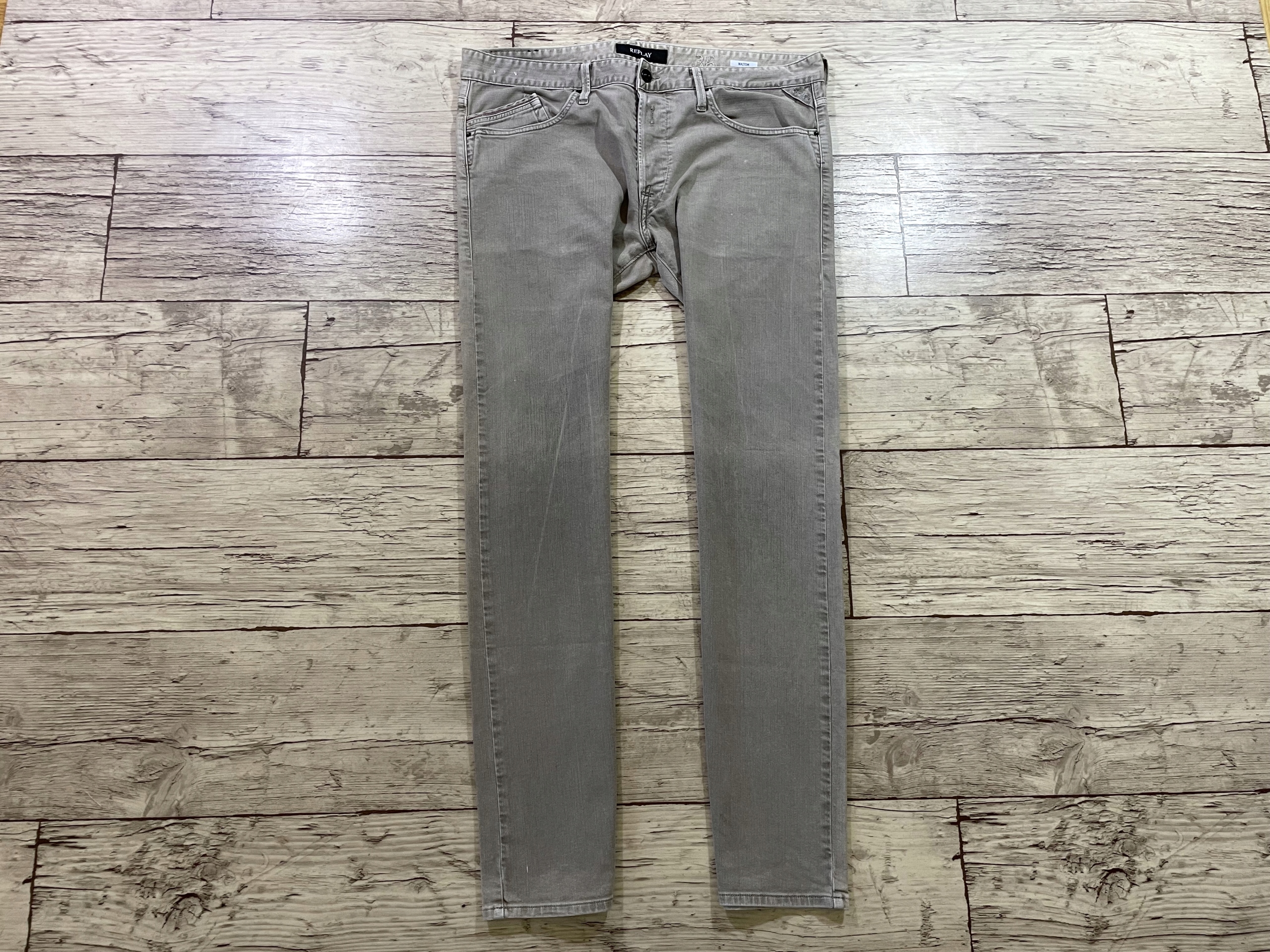 REPLAY WAITOM Spodnie Męskie Jeans W36 L32 pas 98 cm stretch