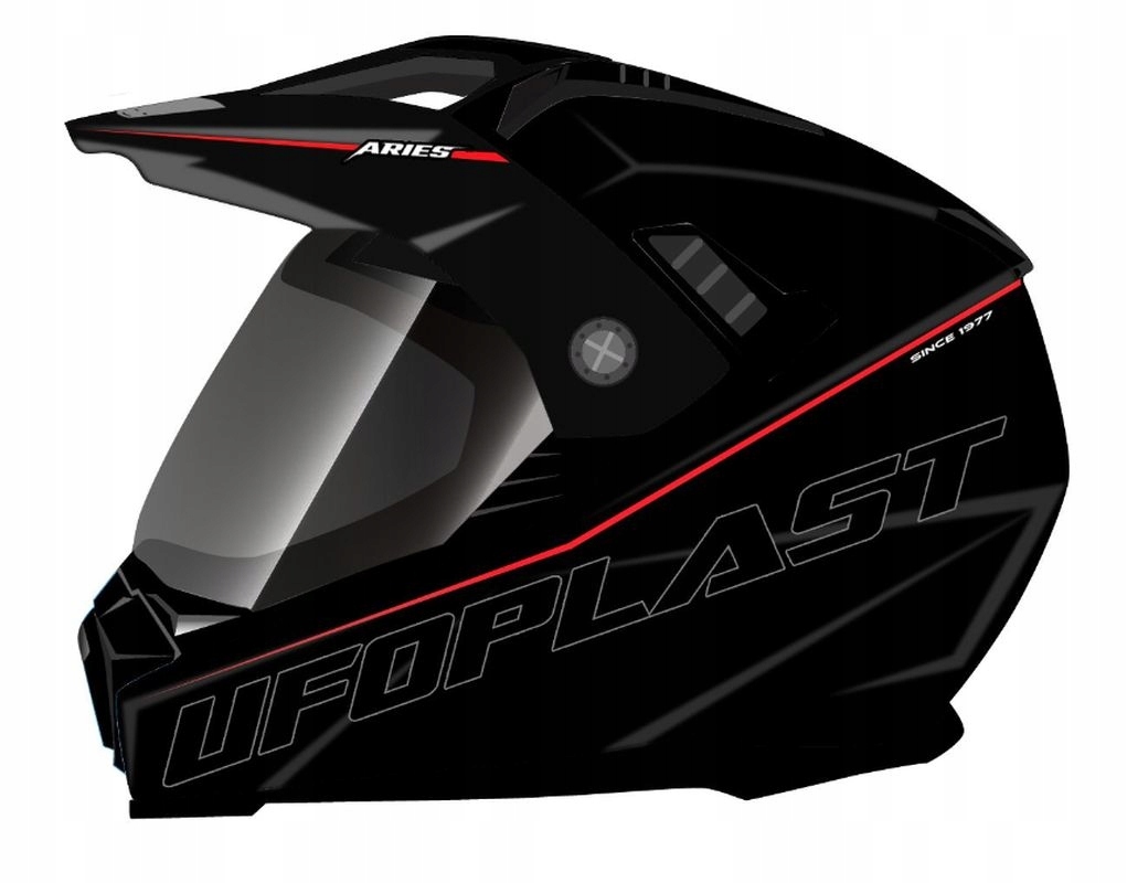 Ufo Prilba Aries Offroad Dual Tourer Crossover S Sklom, Krytom A Blen