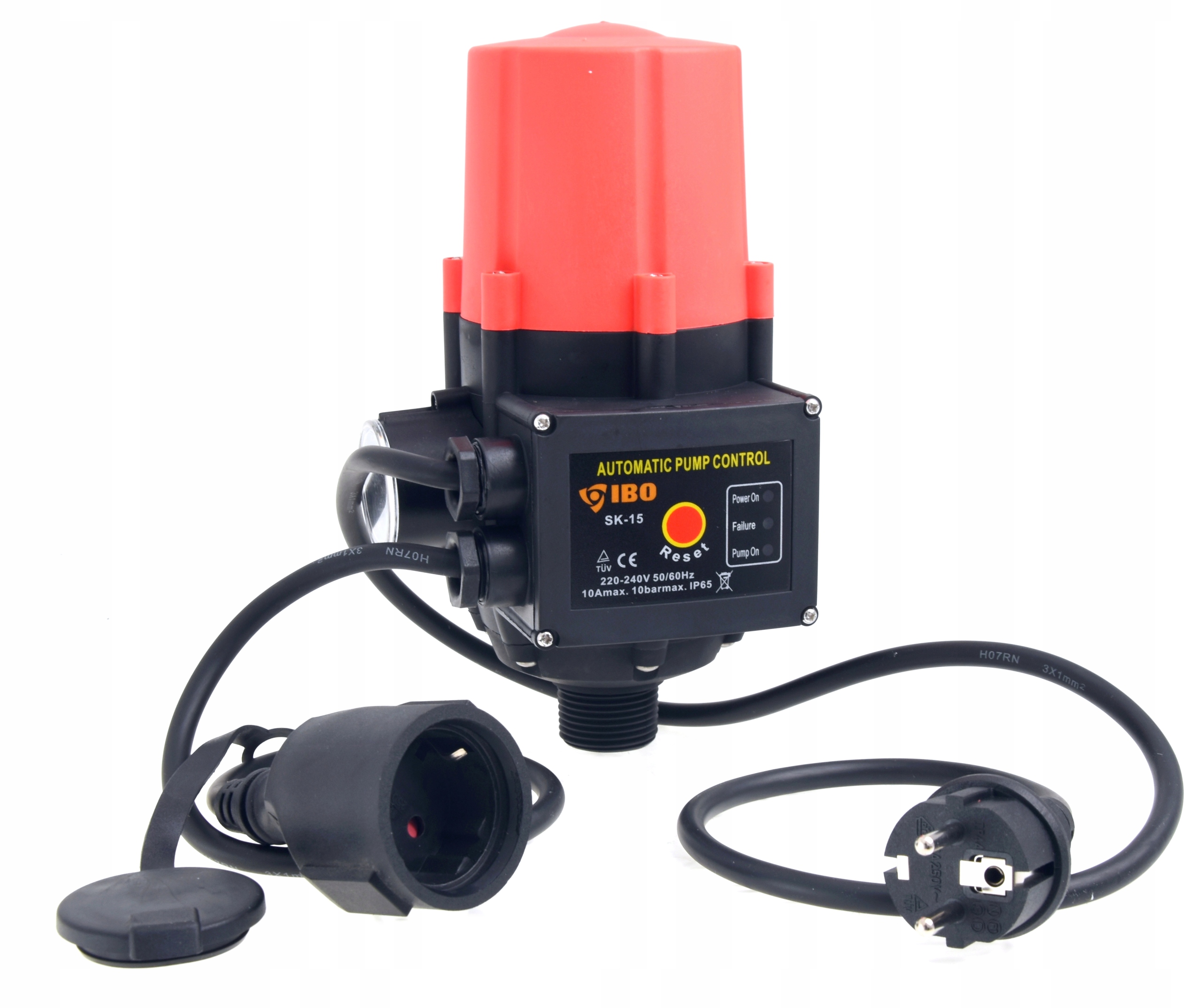 Włącznik Wyłącznik Ciśnieniowy Automat Do Pomp Wodnych Brio SK-15 Z Kablem