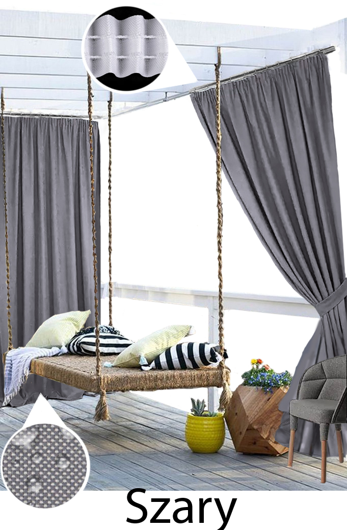 ZASŁONY OGRODOWE WODOODPORNE taśma 290 cm Producent inny