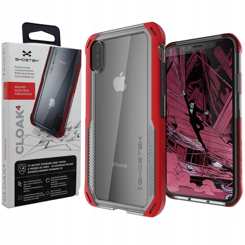 Pouzdro pro Apple iPhone X/Xs, Ghostek, pancéřované kryt, zadní kryt