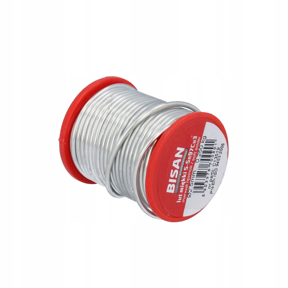 Cín 2,5 mm 250 g Pájecí Pájka Měkká pájecí pájka MI D5-P