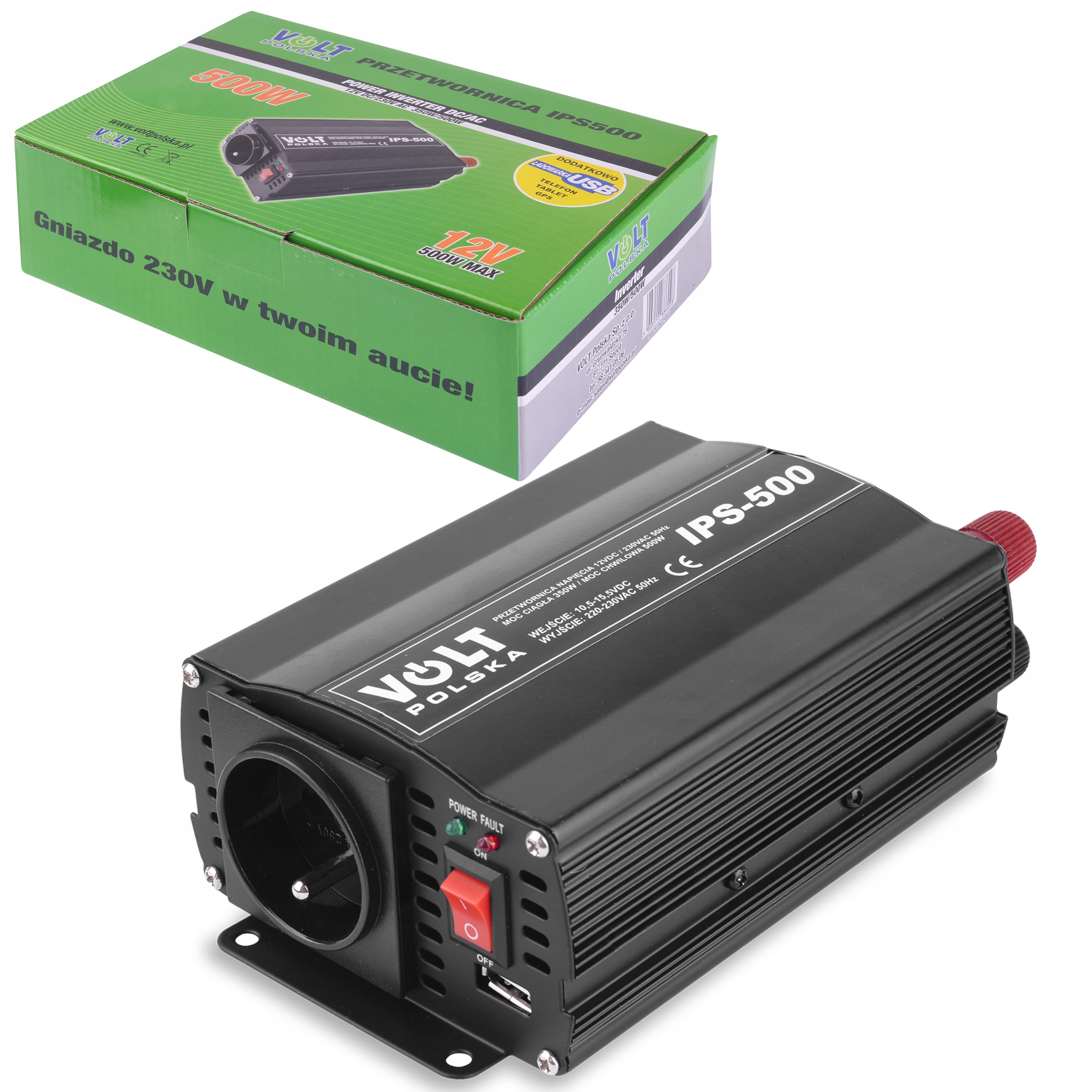 

Przetwornica Volt Polska Ips 500 12/230V 350W