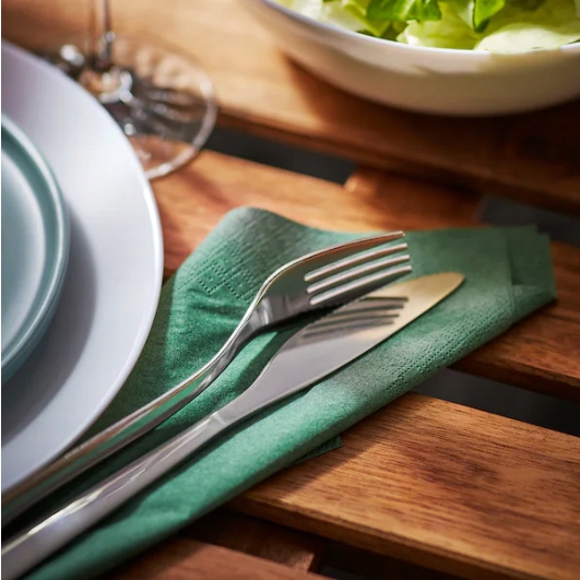 Komplet sztućców nierdzewnych Zestaw dla 4 osób 16 elemetny srebrne MOPSIG Linia Mopsig