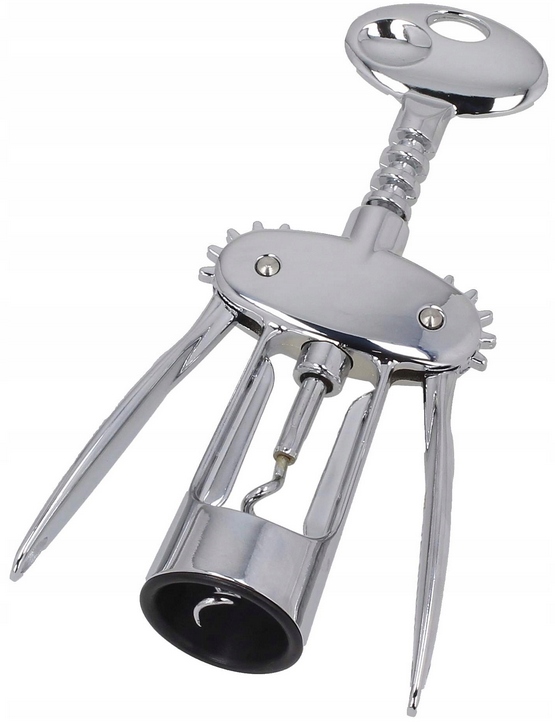 VALDINOX KORKOCIĄG SKRZYDEŁKOWY Z OTWIERACZEM DO BUTELEK PIWA PROSTY METAL