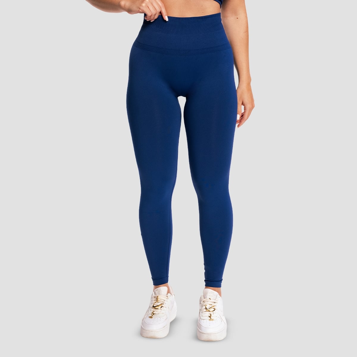 Legginsy Sculpt Seamless Wysoki Stan Bezszwowe Navy M GymBeam