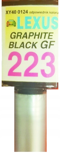 Toyota Lexus 223 Graphite Black Lakier Samochodowy Zaprawka Do Rys 10 ML