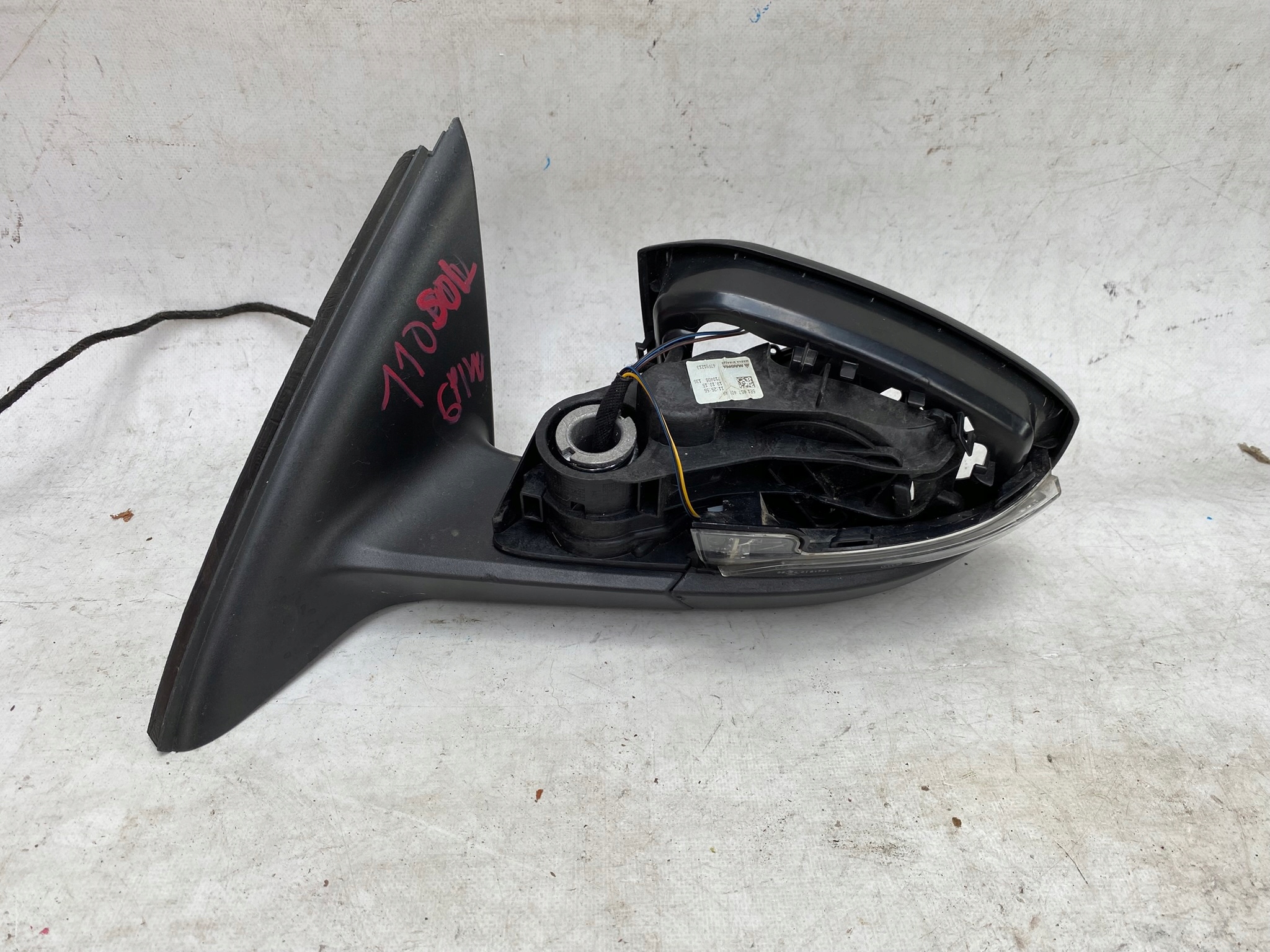 SKODA OCTAVIA 3 III 13- left mirror 6 PIN 5E1857407