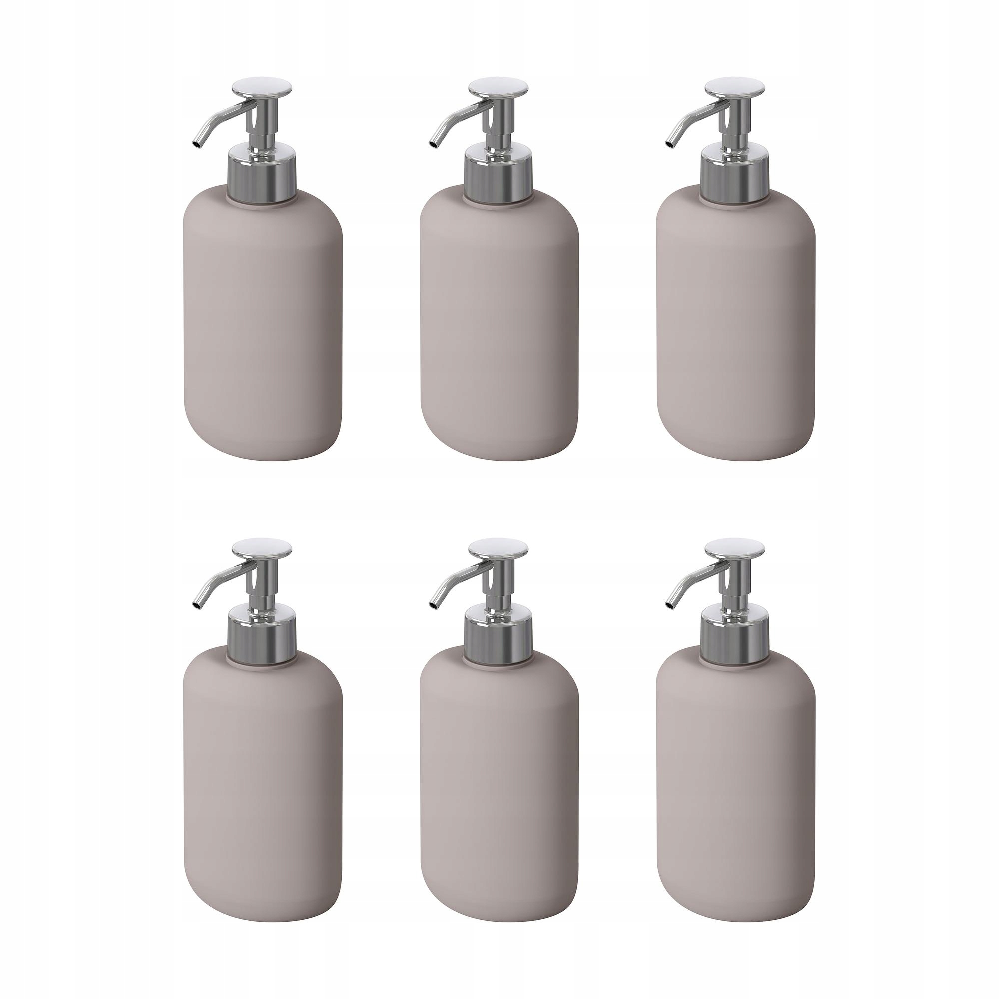 6 ks Dávkovač béžový 300 ml elegantní Ekoln