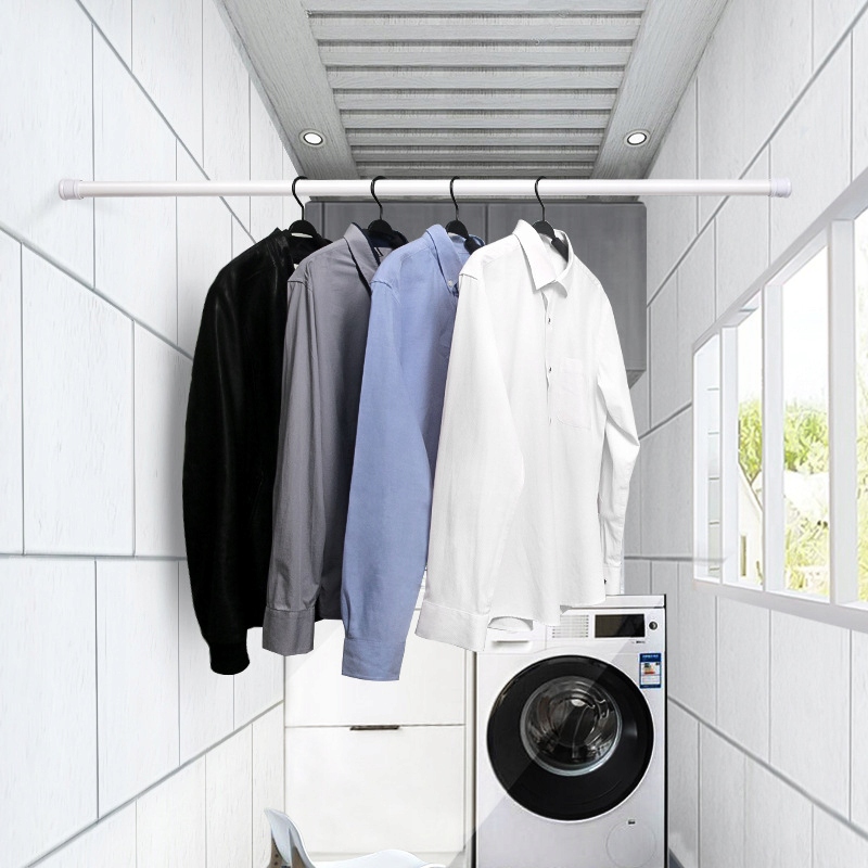 Drążek Rozporowy Prysznicowy Karnisz Czarny Bez Wiercenia 110-200CM 25mm Marka inna