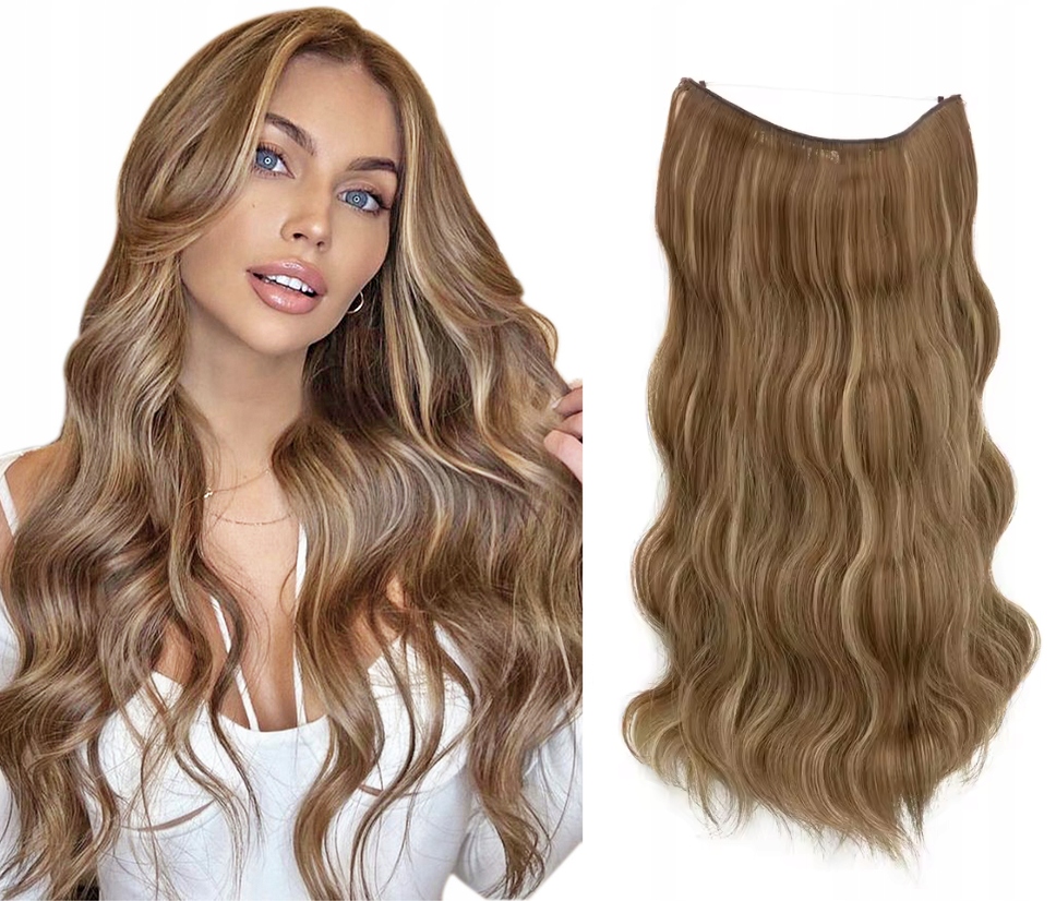 Flip-in Kudrnaté Vlasy Vlnité Na Vlasci Bez Sponek Dopinka Spousta Barev