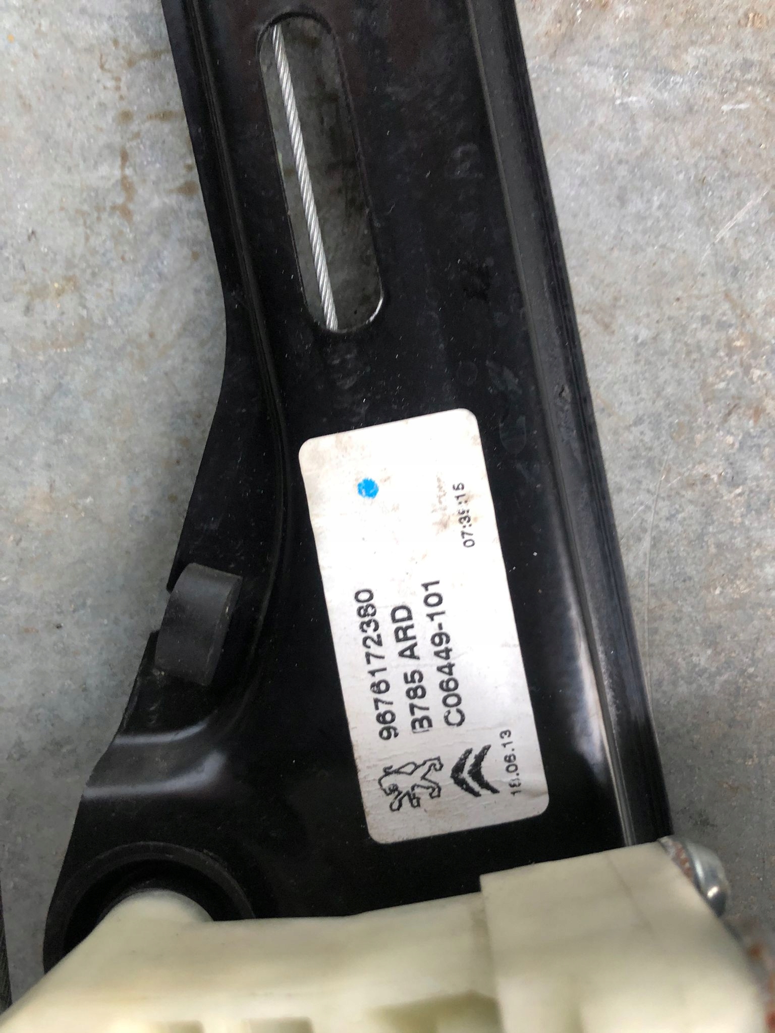 Mécanisme Vitres Droite Arrière C4 PICASSO II 9676172380