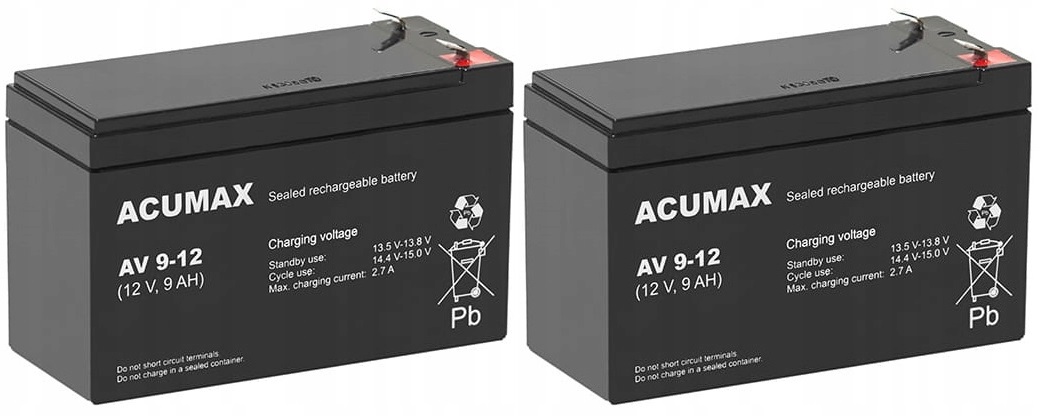 RBC123 RBC 123 #123 ZESTAW AKUMULATORÓW PAKIET BATERII UPS APC 2x AV 9-12