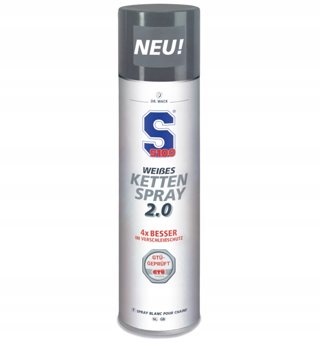

S100 White Chain 2.0 Smar Biały Do Łańcucha 400ml