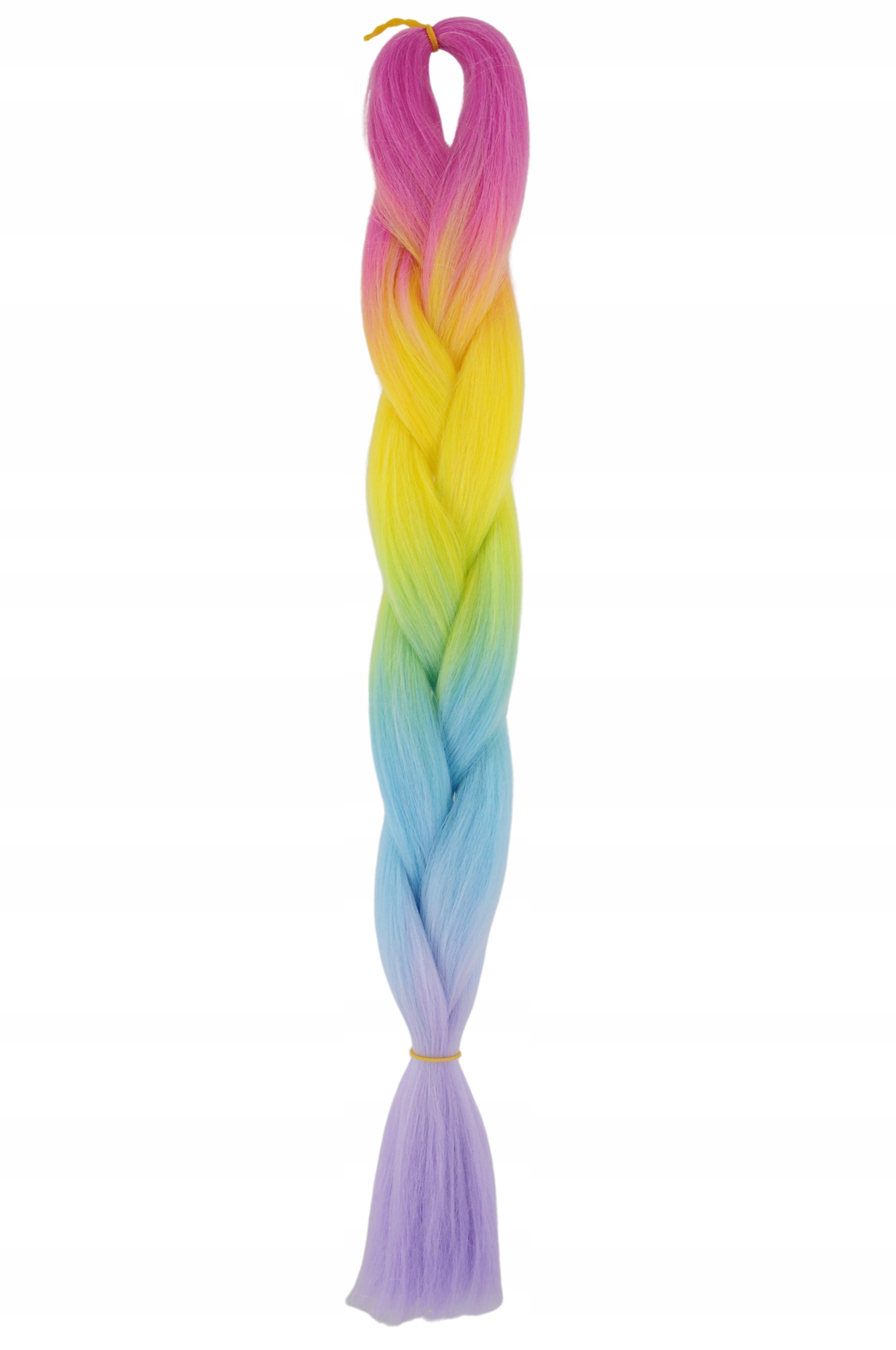 WŁOSY SYNTETYCZNE KOLOROWE WARKOCZYKI OMBRE 4K.027