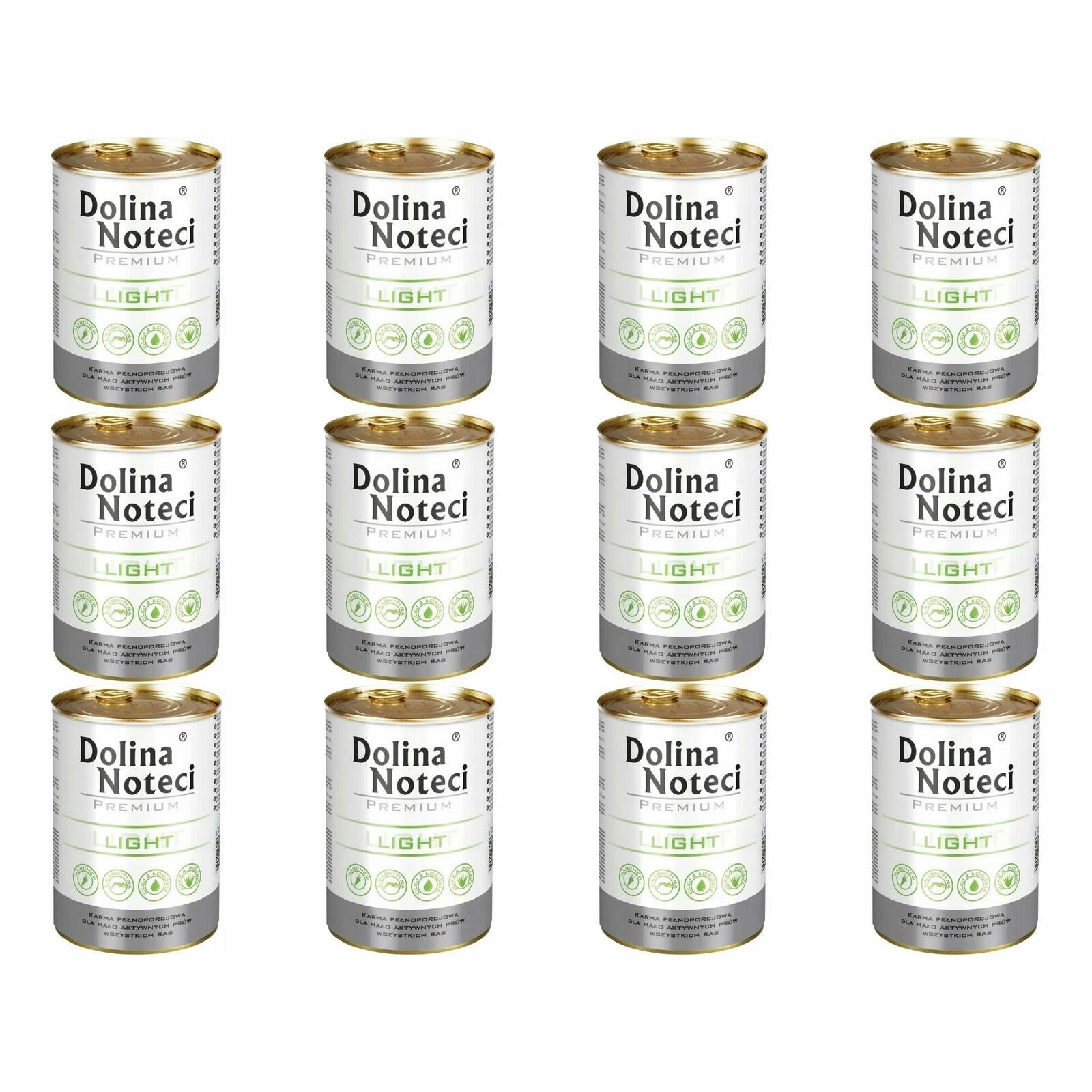 Dolina Noteci Premium Light Mokra karma dla psów z nadwagą zestaw 12x400g