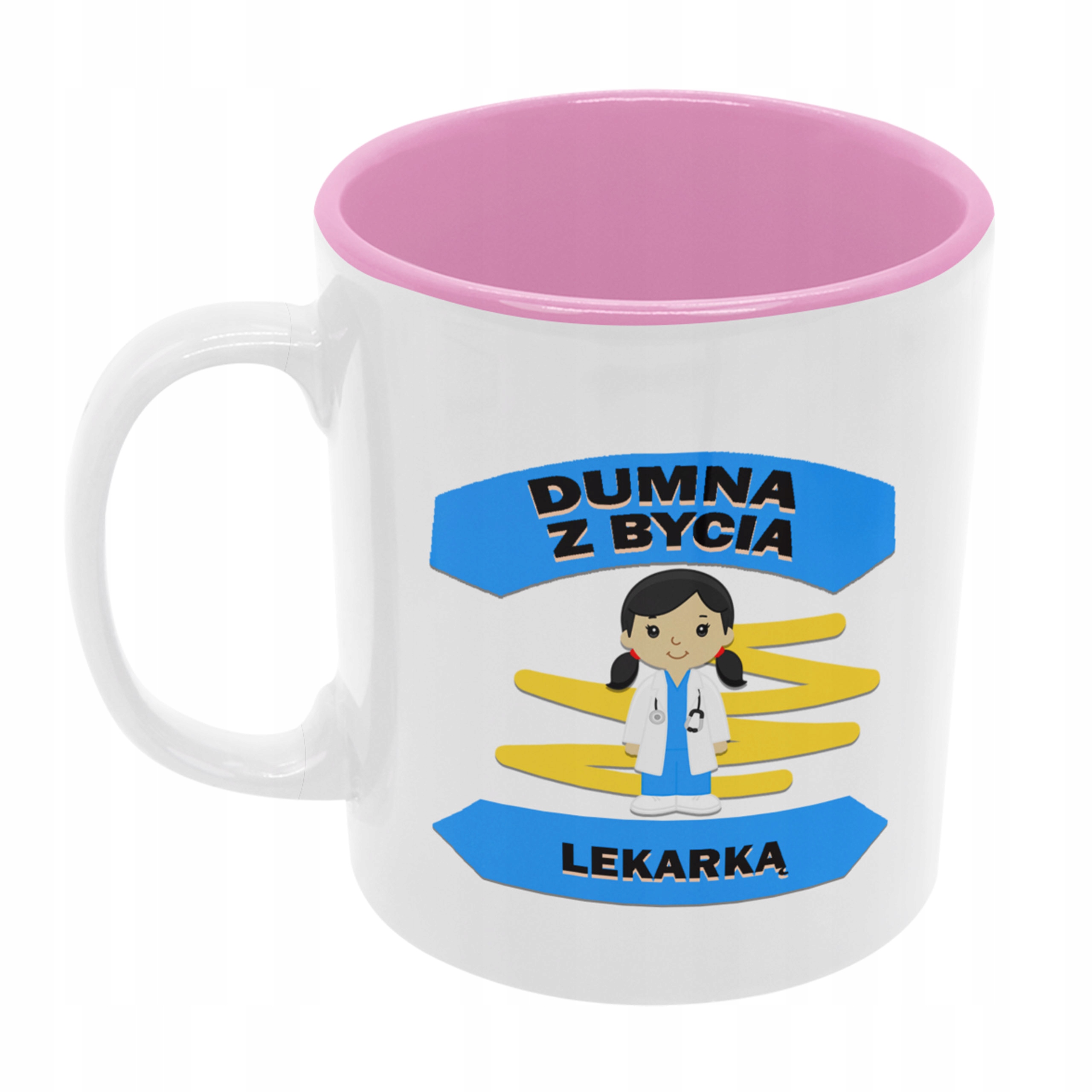 

Kubek Prezent Lekarki lekarza niej różowy do kawy