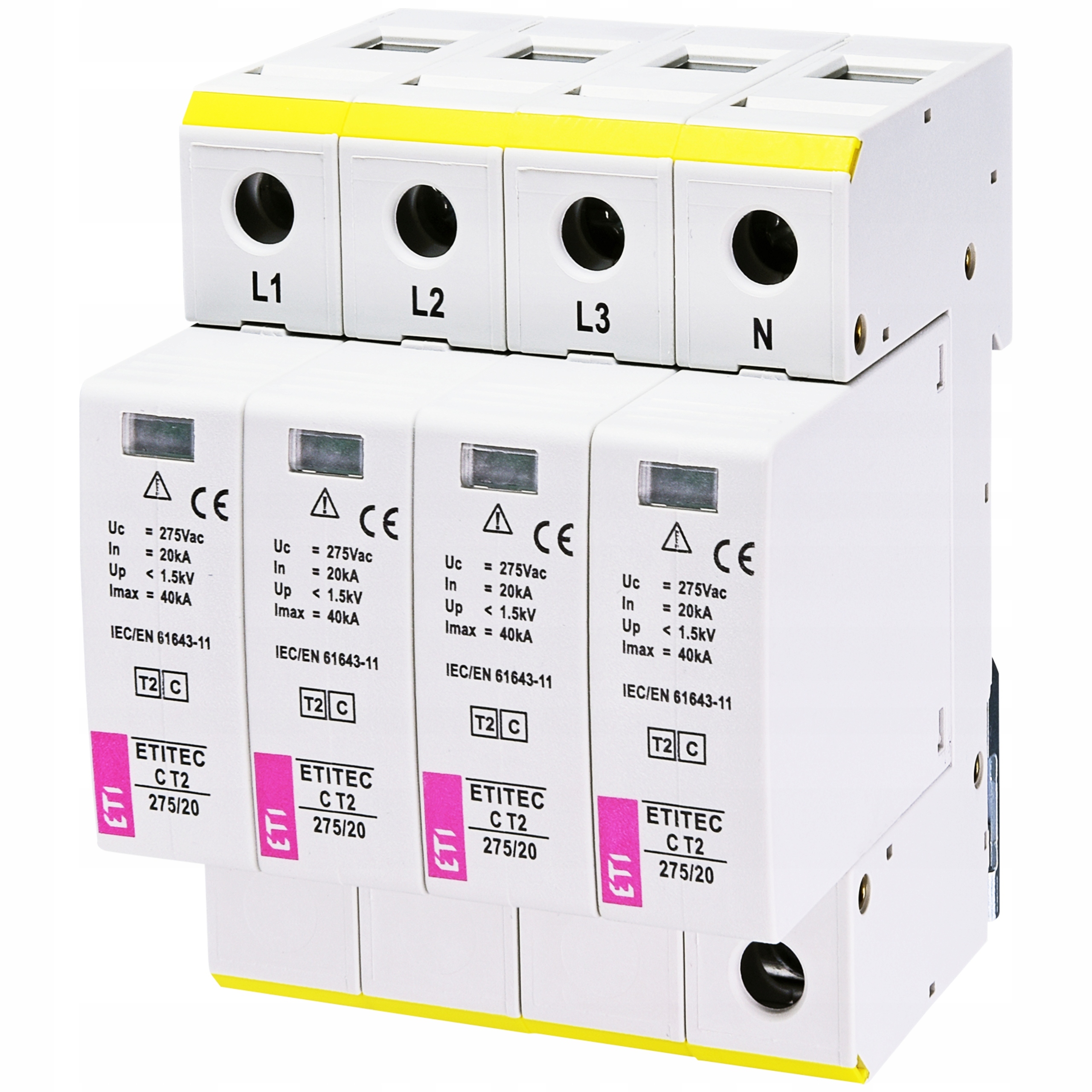 Obmedzovač prepätia triedy C Etitec C T2 275/20 002440395 Eti