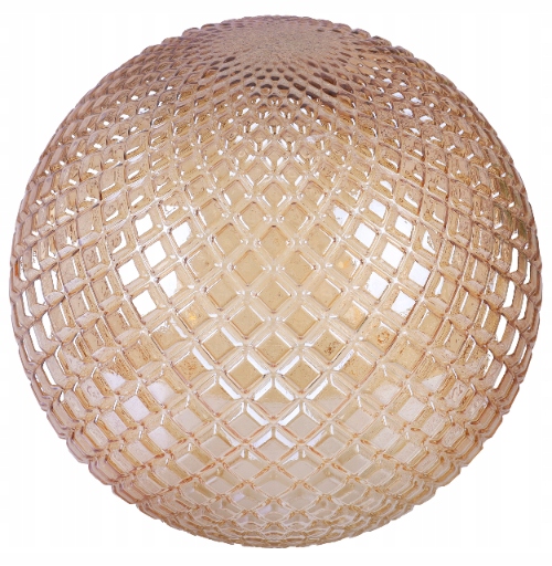 Skleněný Kryt Pro Závěsnou Stropní Lampu Cannes Medová Koule 20 CM Křišťál