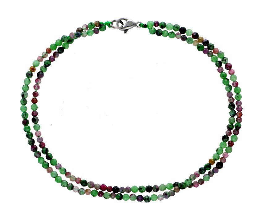 Zoisyt S Rubínem Náramek Celebrity Kámen Hojnosti Dobrá Aura