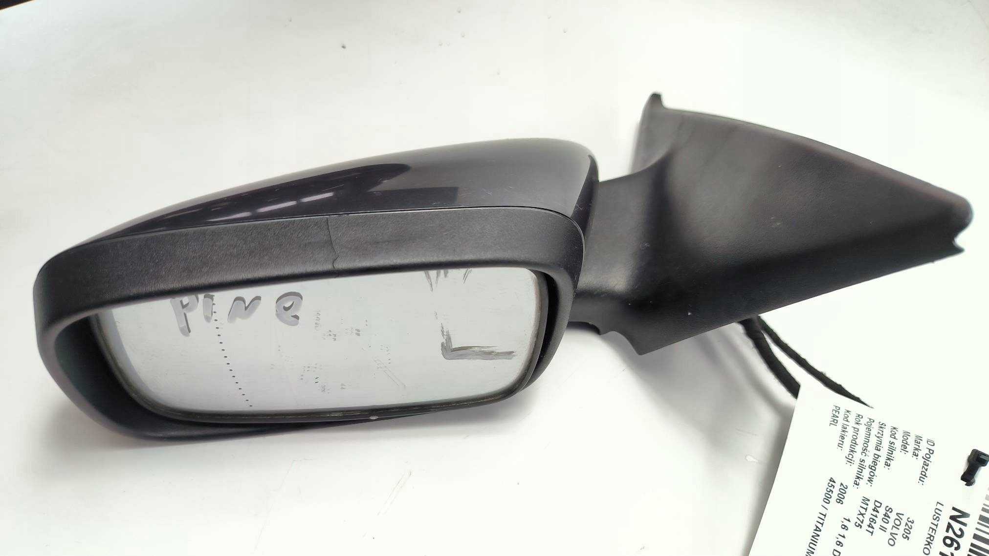 mirror left EU 455 VOLVO S40 II 8 PIN