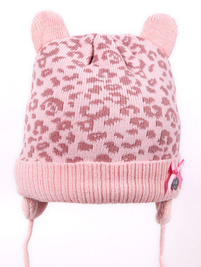 

YoClub Czapka zimowa wiązana dziewczęca Pink 38-40