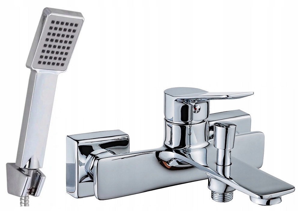 

Bateria wannowa Modern zestaw natryskowy Cubic