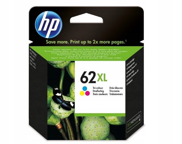 Tusz Hp 62XL C2P07AE 11,5ml Cmy Originál 5540 5541 5542 5543 5544 5545