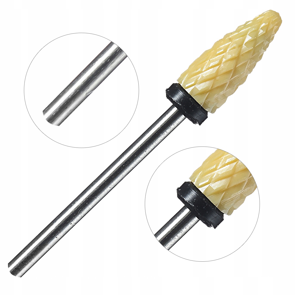 Frez Ceramiczny Stożek Czarny Ostry XC