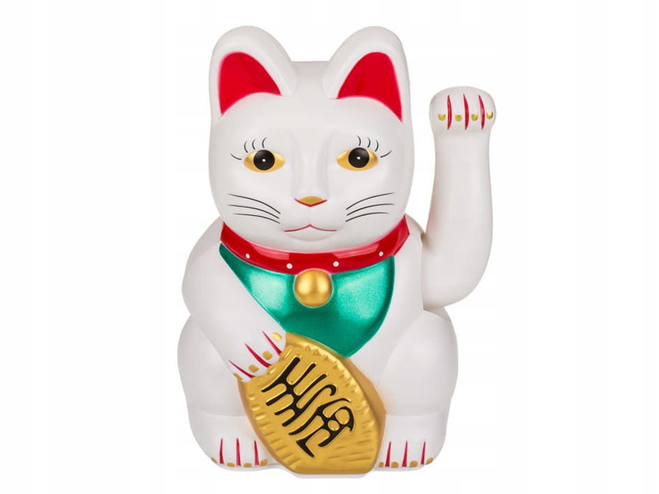 

Kot Szczęścia biały XL model II Maneki Neko 20 CM