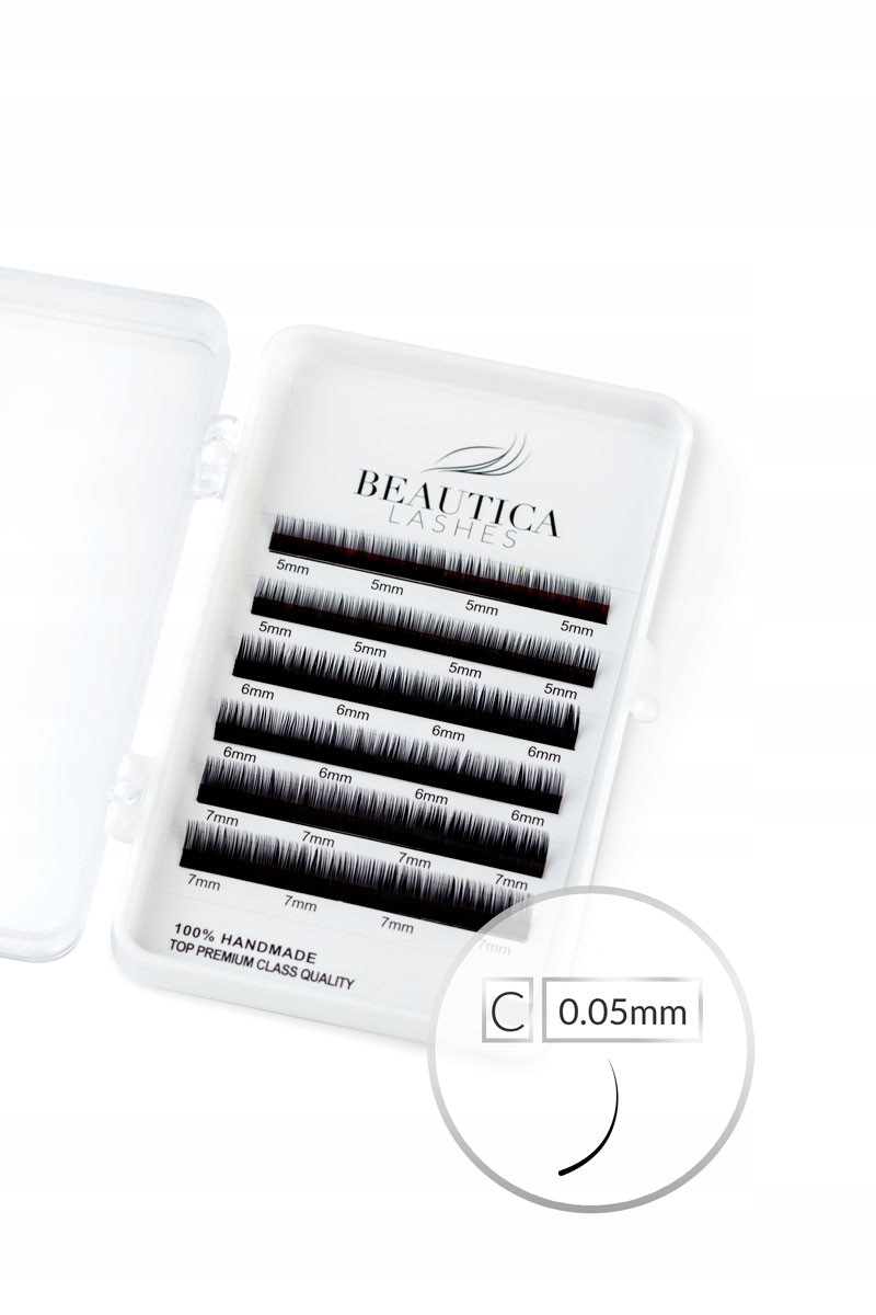 

Rzęsy Classic Mink MiniBox C 0.05mm Mix 5-7mm