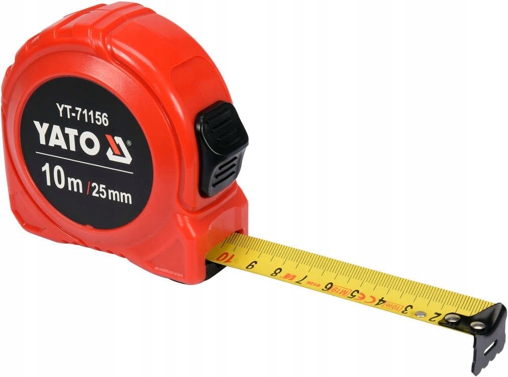 Miara zwijana stalowa 10m x 25mm YATO YT-71156 nylon ABS klasa II