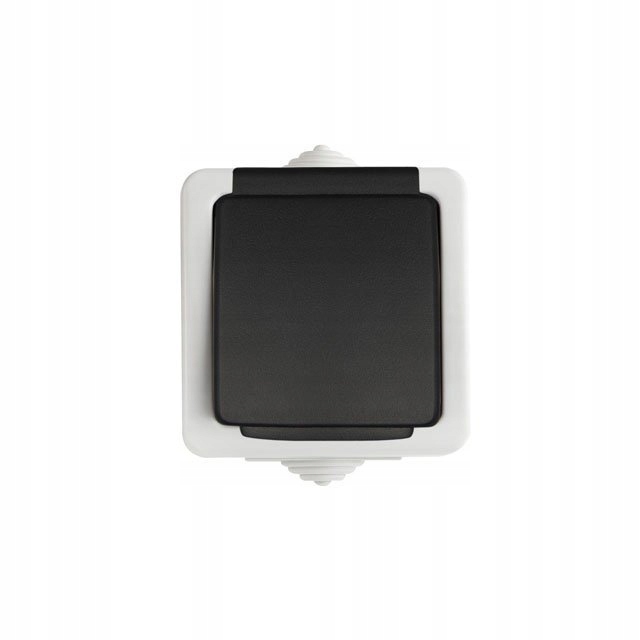 

Tekno Gniazdo z/u 16A czarne IP54 25356
