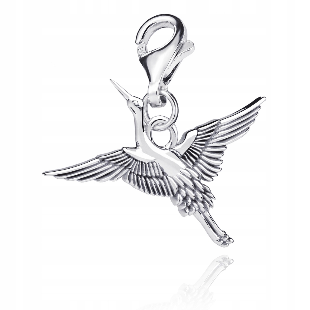 Stříbrný přívěsek na karabině Jeřáb Stříbro 925