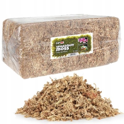 Rašelinový mech Sphagnum moss substrát pro spagmoss zakořenění rostlin 5kg 200L
