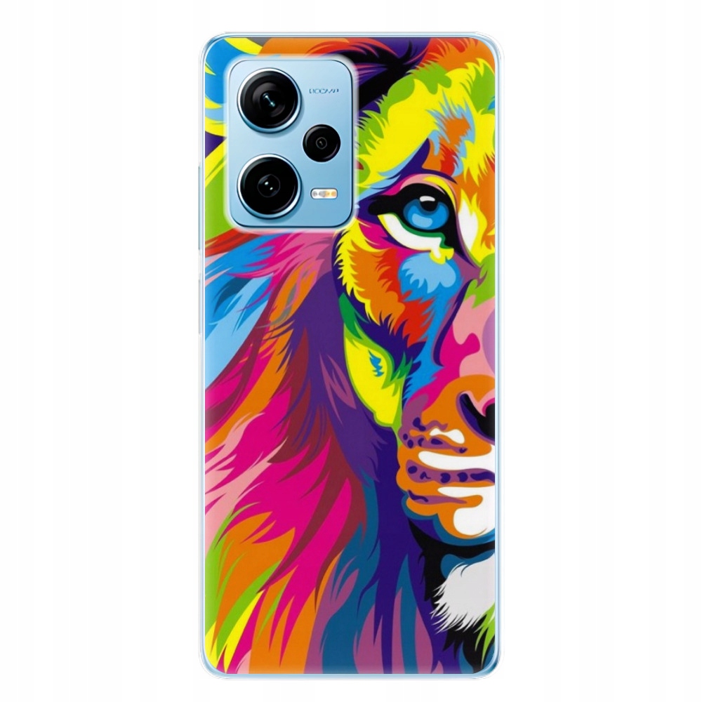 Silikonowe etui iSaprio Rainbow Lion do Xiaomi Redmi Note 12 Pro 5G