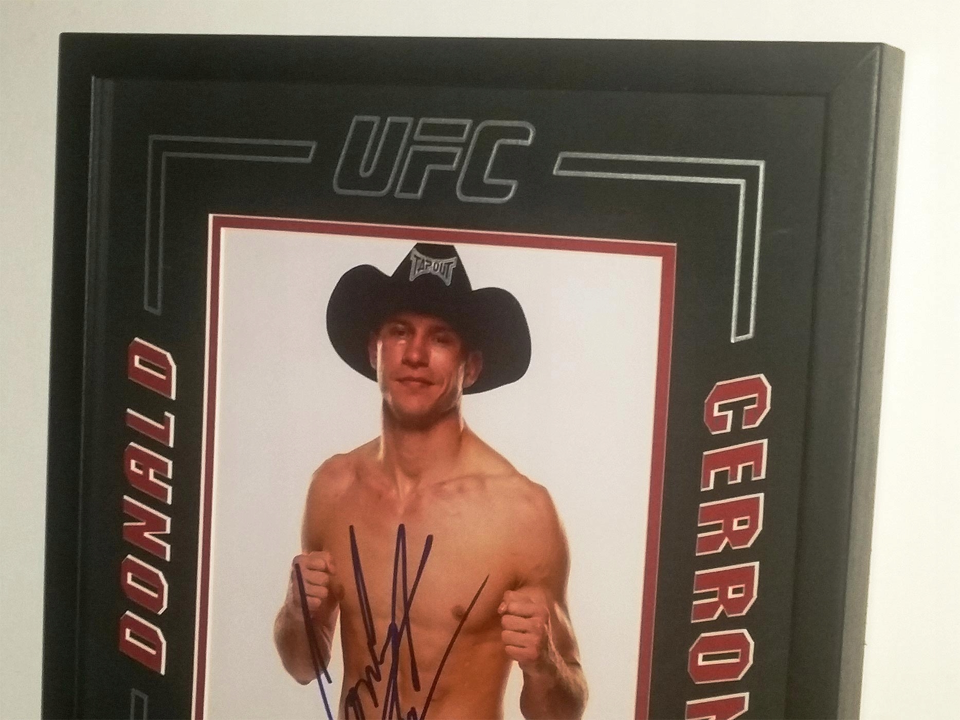 Donald Cerrone UFC Autograf w oprawie ! LEGENDA Postać Zawodnik MMA