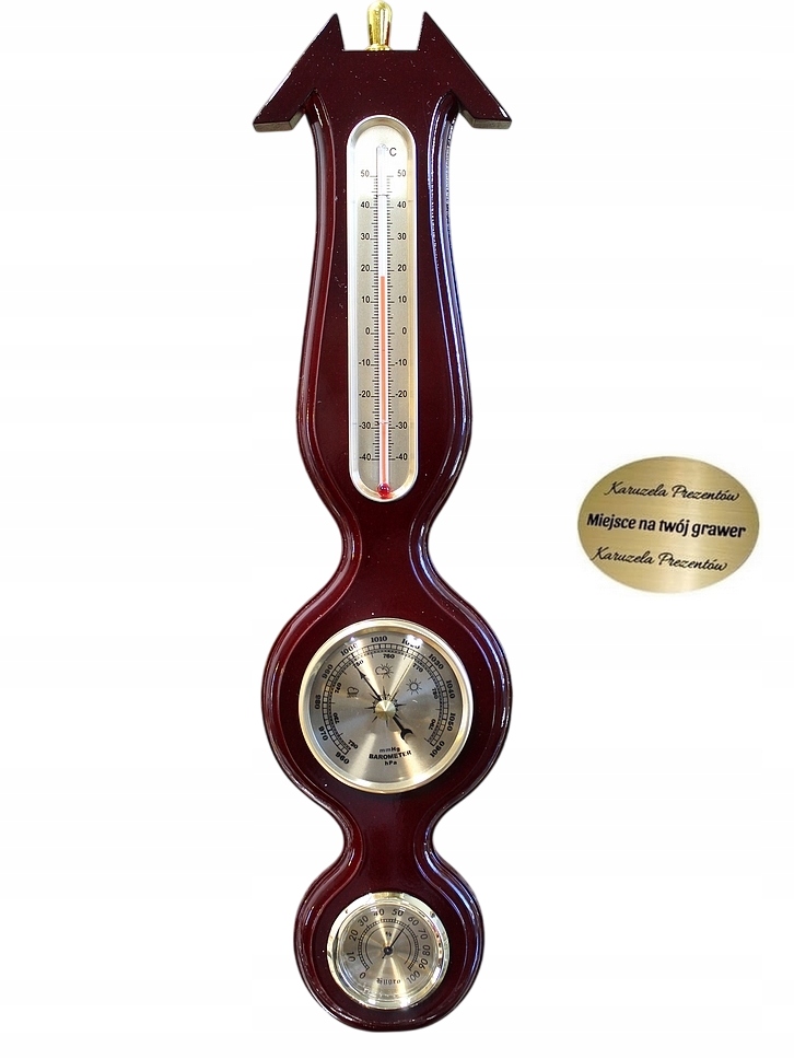 Barometr Teploměr Vlhkoměr Meteostanice Dárek Pro Babičku Dědečka
