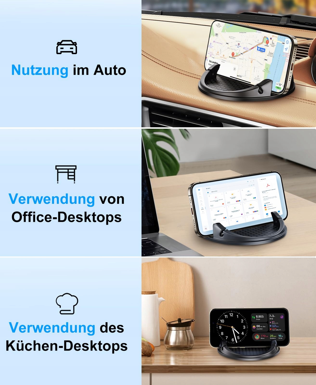 BEEASY 15W Wireless Car Charger Mount for iPhone Samsung Huawei — miniatura 7