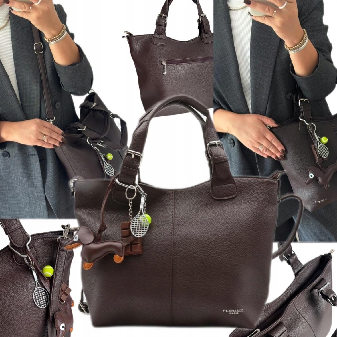 Dámská Kabelka Dárek Na Velikonoce Flora&co Hnědá, Čokoládová, A4