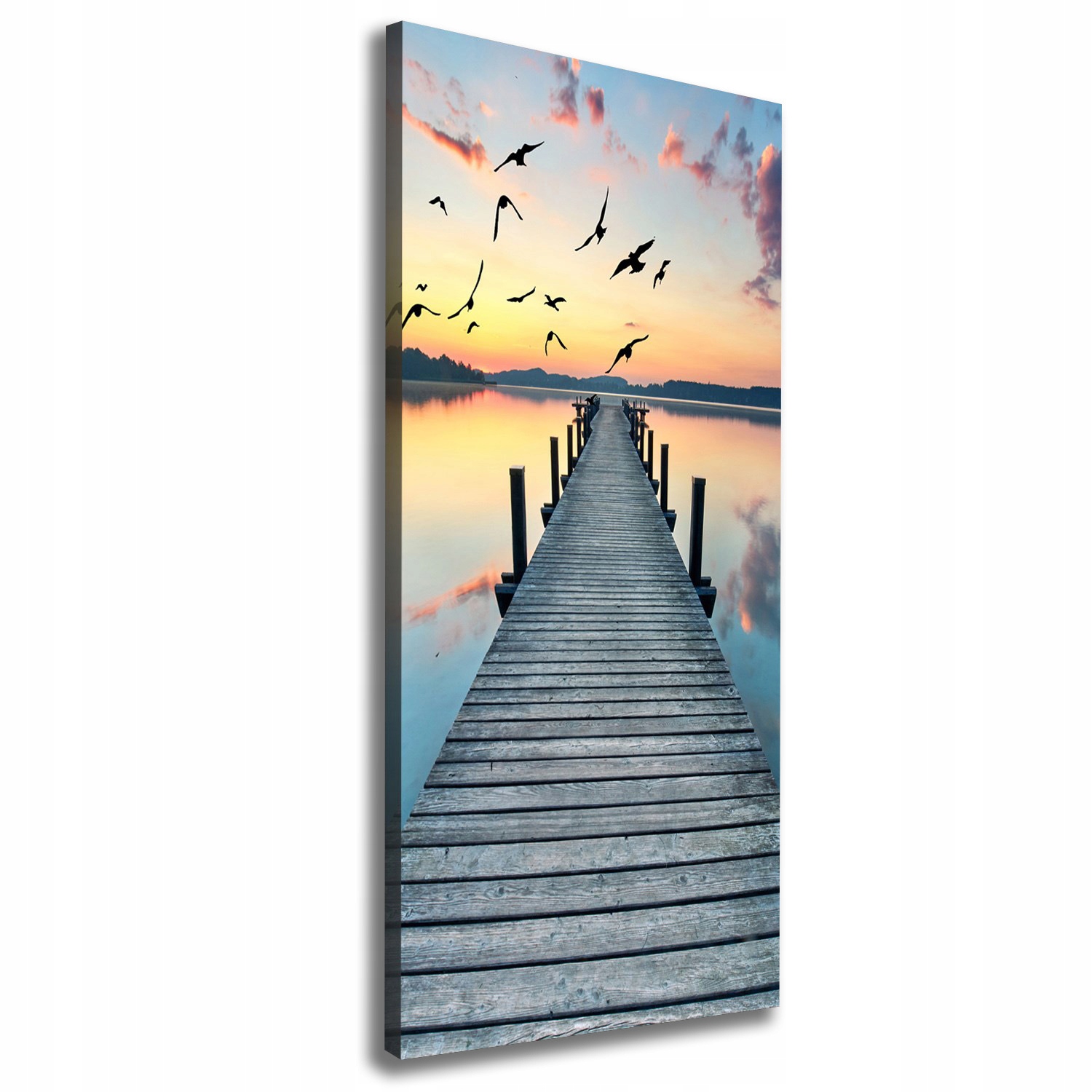 

Foto obraz na płótnie Drewniane molo 50x125 cm