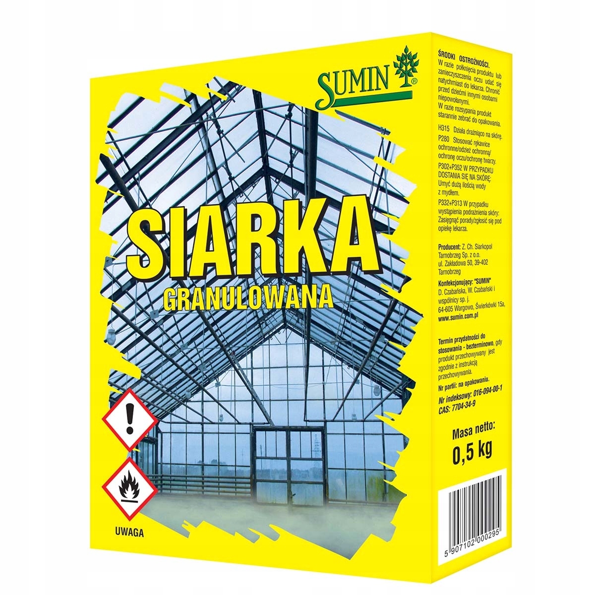 

Siarka Granulowana Sumin 500g