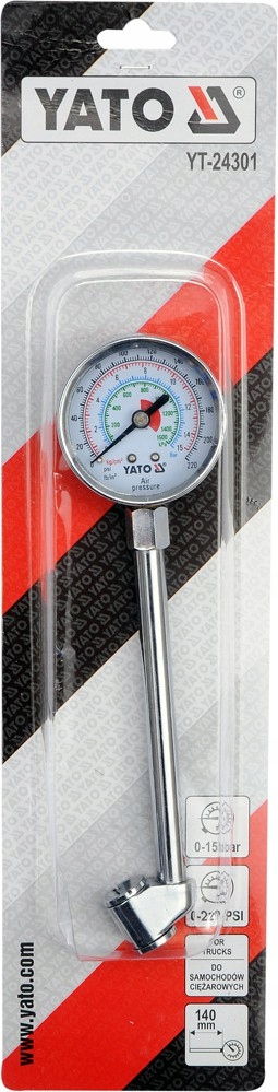 YATO - Ciśnieniomierz 15 bar Marka Yato