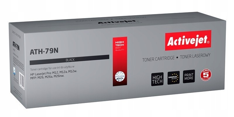 Toner Activejet ATH-79N (zamiennik Hp 79A CF279A; Supreme; 2000 stron; czar