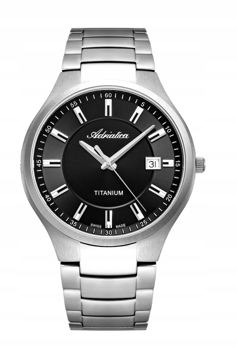 Pánské hodinky Adriatica A8329.4116Q Titanium gravírování swiss