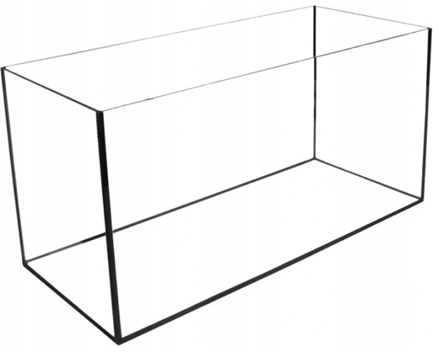 SIMPLE AQUARIUM 105L 75x35x40 5mm čierny silikón